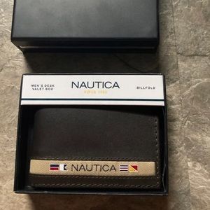 Brown Nautica bifold wallet